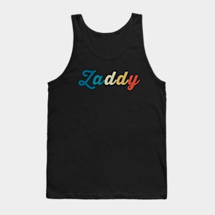 Zaddy Vintage Sunset Aesthetic Typography Tank Top